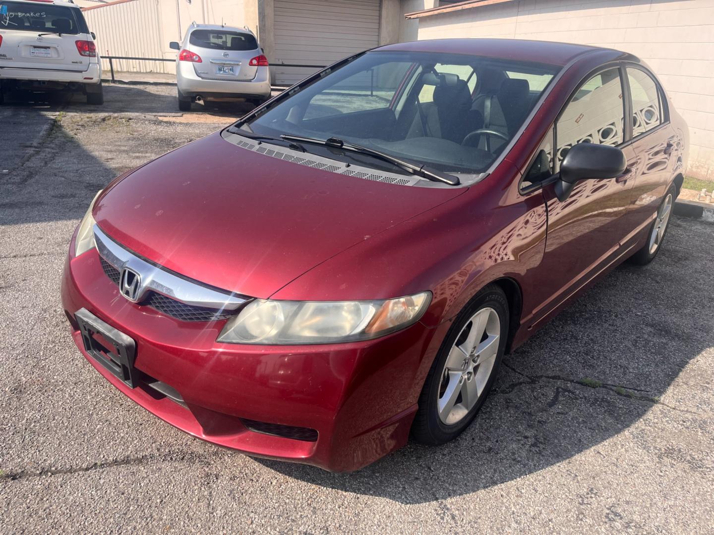 2010 MAROON HONDA CIVIC LX-S LX-S Sedan 5-Speed AT (19XFA1F60AE) with an 1.8L L4 SOHC 16V engine, 5-Speed Automatic transmission, located at 8101 E. Skelly Dr., Tulsa, OK, 74129, (918) 592-3593, 36.121891, -95.888802 - Photo#0